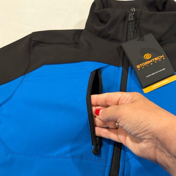 Stormtech Cascades Softshell Blue and Black Zip-Up Jacket Men’s Size L - Picture 7 of 16